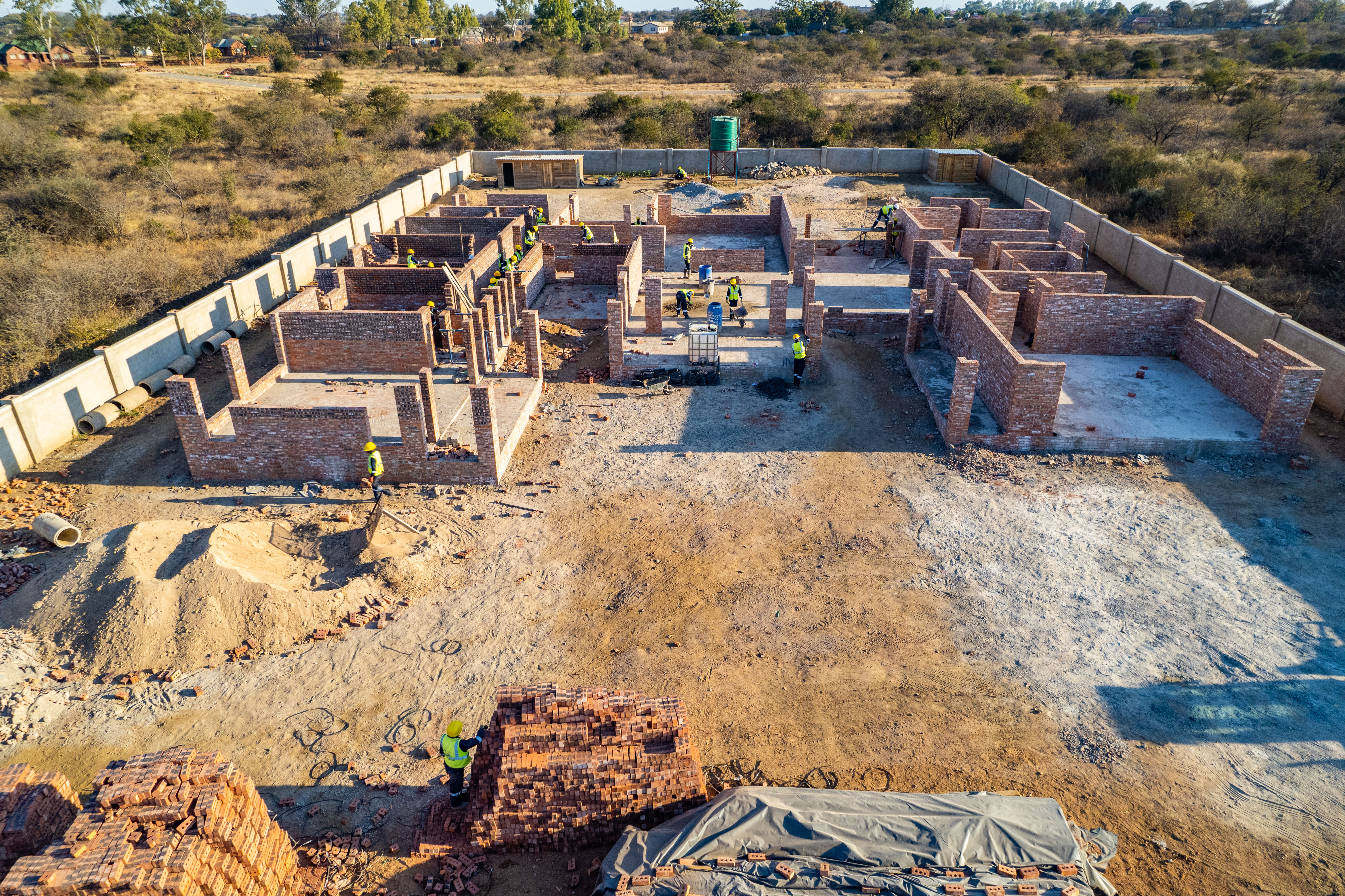 Earlier milestone aerial view captured on 19 July 2023