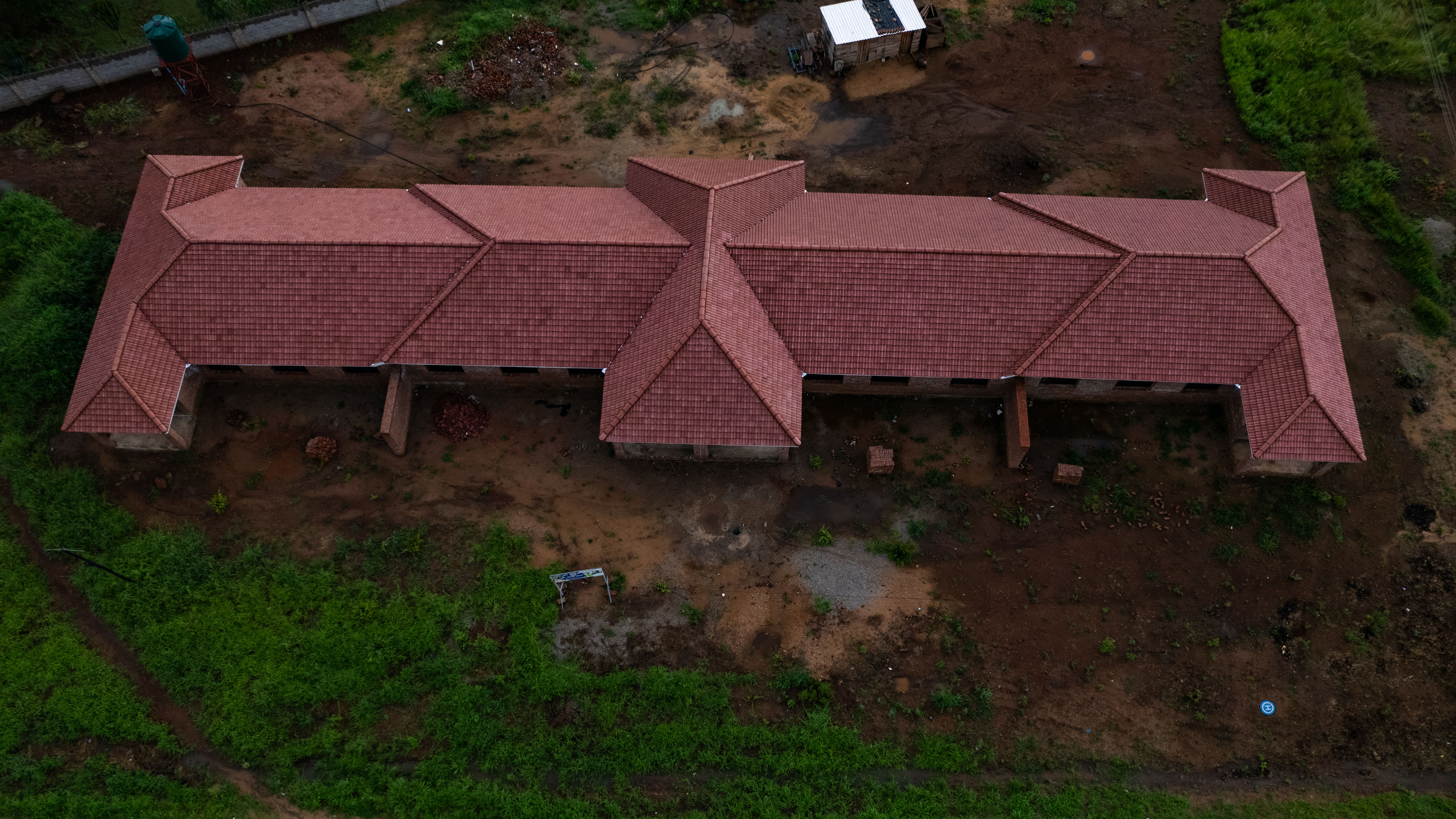 Aerial construction site captured on 2 March 2025